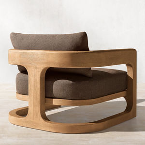 Современный уличный стол и стул из тикового дерева, водонепроницаемый солнцезащитный набор из массива дерева для сада, виллы, террасы, отдыха - Product Image 2