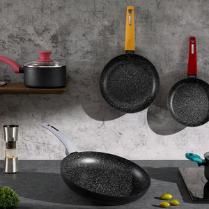 Ensemble <span class=keywords><strong>de</strong></span> casseroles et poêles <span class=keywords><strong>de</strong></span> <span class=keywords><strong>cuisine</strong></span> en aluminium 6 pièces au design moderne, antiadhésif, durable, compatible lave-vaisselle - Product Image 1
