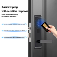 Serrures intelligentes pour hôtels/maisons de location/salles de divertissement avec fonctions de mot de passe et de carte RFID pour portes en bois.