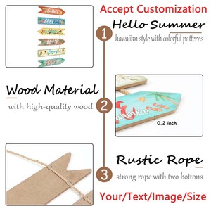 Placas de letrero de madera <span class=keywords><strong>para</strong></span> playa de verano, colgante de pared de madera <span class=keywords><strong>con</strong></span> temática del océano, decoración colorida de letrero de primavera <span class=keywords><strong>para</strong></span> fiesta en la <span class=keywords><strong>piscina</strong></span>, vacaciones en caravana - Product Image 2