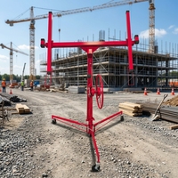 Nouvel élévateur manuel pour panneaux de plâtre, outil de levage de plaques de plâtre avec élingue à câble, élévateur de plafond et de porte, chariot de levage de tôles