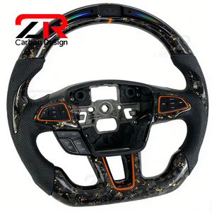 Volant en fibre de carbone forgé LED RPM pour Ford <span class=keywords><strong>Focus</strong></span> MK3 RS <span class=keywords><strong>ST</strong></span> <span class=keywords><strong>ST</strong></span>-<span class=keywords><strong>line</strong></span> MK4 MK2 Hatchback <span class=keywords><strong>2015</strong></span> 2016 2017 2018 - Amélioration - Product Image 2