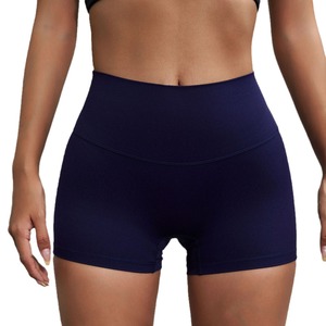 <span class=keywords><strong>Pantaloncini</strong></span> Sportivi da Yoga a Tinta Unita, Morbidi, Aderenti, Vita Alta, Traspiranti in Spandex/Nylon, a Tre Quarti, per Sicurezza e Base di Supporto - Product Image 4