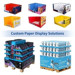 Exhibidores de Cartón Corrugado Personalizados POP de 4 Lados, Apilables, para Palés, Exhibidores de Papel para Promoción en Tiendas Minoristas, Bandeja PDQ - Product Image 4