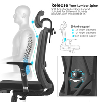 Chaise de bureau ergonomique à dossier haut en maille pour dirigeants, vente en gros Foshan