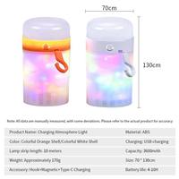 Guirlande lumineuse de Noël extérieure étanche RGB rechargeable avec batterie externe, lumière d'ambiance LED pour camping et décoration de maison/fêtes