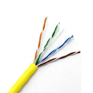 Cat5 Kabel Indoor BC 0.5Mm CCA Konduktor Cat 5 Cat 5e 1000ft 10000ft CAT5E Utp 10 Pasang Kabel