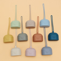 Support de sucette en silicone personnalisé, étui de rangement portable mignon, support de sucette en silicone, housse de sucette, boîte à sucette