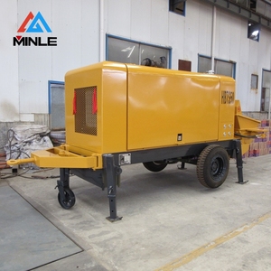 Bomba de Concreto MINLE HBTS50 con Bomba Hidráulica Kawasaki de Corea y Válvula <span class=keywords><strong>Berson</strong></span> de Alemania, Alcance Horizontal Máximo de 800m para Construcción - Product Image 2