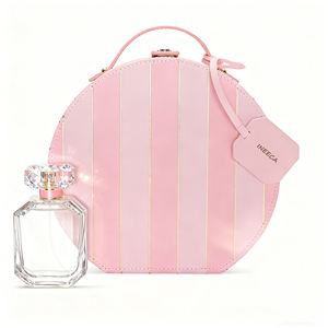 Caja <span class=keywords><strong>de</strong></span> regalo <span class=keywords><strong>de</strong></span> cuero <span class=keywords><strong>de</strong></span> Perfume única para <span class=keywords><strong>mujer</strong></span>, diseño <span class=keywords><strong>de</strong></span> asa <span class=keywords><strong>de</strong></span> embalaje con inserto, caja <span class=keywords><strong>de</strong></span> exhibición <span class=keywords><strong>de</strong></span> Perfume <span class=keywords><strong>de</strong></span> cuero redonda personalizada <span class=keywords><strong>de</strong></span> lujo - Product Image 4