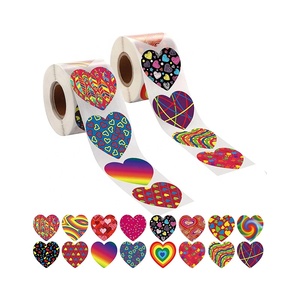 <span class=keywords><strong>Soy</strong></span> tuyo, Sé mío, dulce Día de San Valentín, pegatinas en rollo en forma de corazón, color del Día de San Valentín para niños, pegatinas en forma de corazón, amor - Product Image 1