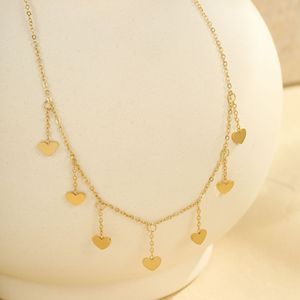 Nouvelle collection transfrontalière d'été, style INS marin et de villégiature, bracelet de cheville multicouche en acier inoxydable 18k, bijou de pied tendance et polyvalent, motifs Cœur et Étoile - Product Image 3