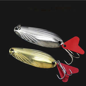 <span class=keywords><strong>Promotion</strong></span> Usine OEM Leurres Cuillères Métalliques à Point Rouge Bioniques Multi-tailles (2.5g, 5g, 8g, 13g) à Longue Portée pour Toutes les Couches d'Eau - Product Image 4