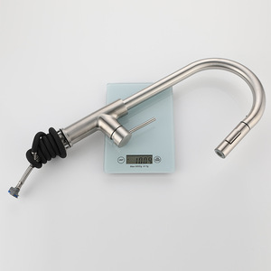 ก๊อกน้ำห้องครัวสแตนเลส 304 แบบก้านเดี่ยว ดีไซน์ทันสมัย รุ่น YQ3008F - Product Image 1