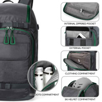 Sac à dos de voyage durable pour snowboard, sac imperméable pour bottes de ski, bagage de snowboard pour lunettes et accessoires, sac pour produits de ski