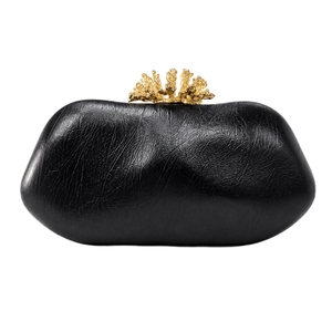 Pochette de Soirée Luxe en Cuir PU Brillant Effet Corail avec Chaîne Amovible – Idéale pour Mariages et Événements - Product Image 2