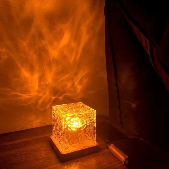 Kanlong Square Water Ripple Atmosphere Light Night Light Bedroom Christmas Lights