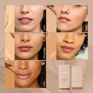 2025 professionale gomma <span class=keywords><strong>fondotinta</strong></span> 5 colori naturale personalizzabile si Logo fondazione per le donne - Product Image 5