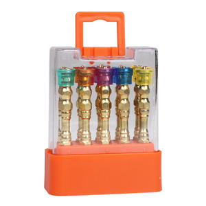 Juego de puntas de destornillador de doble extremo con acabado dorado Weeks para uso con taladro eléctrico - Product Image 1