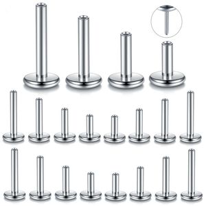 ASTM F136, Labret de titanio, perforación de labios, cartílago de oreja, <span class=keywords><strong>Tragus</strong></span>, <span class=keywords><strong>espiral</strong></span>, poste roscado, Piercing de boda a la moda, reemplazo de joyería - Product Image 2