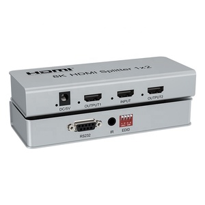 Hot <strong>Sale</strong> HDTV Splitter 1x2 Supports IR 7680X4320/60Hz with EDID for <strong>Blu</strong>-<strong>Ray</strong> <strong>Players</strong> 1 in 2 Out HDTV Computer Video Splitter
