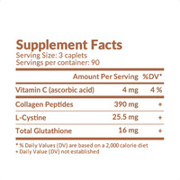 Capsules de collagène en marque privée, capsules d'extrait de levure de glutathion naturel pour la nutrition de la peau et un teint éclatant