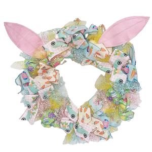 Guirlande <span class=keywords><strong>de</strong></span> Pâques Senmasine personnalisée <span class=keywords><strong>de</strong></span> 20 pouces avec oreilles <span class=keywords><strong>de</strong></span> lapin en tissu maillé <span class=keywords><strong>de</strong></span> 50 cm pour la décoration <span class=keywords><strong>de</strong></span> la <span class=keywords><strong>porte</strong></span> d'entrée - Product Image 1