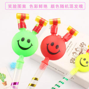 Dragón de juguete grande con cara sonriente que sopla, juguete silbante para niños, dragón de juguete con cara sonriente, dragón payaso que sopla, dragón de calle para vendedores. - Product Image 5