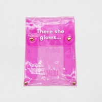 Accepter OEM ODM Shenzhen usine PVC sac mode PVC clair emballage pinceaux de maquillage pochette à bouton pression