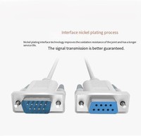 Cable Serial de 9 Pines RS232 COM DB9 para Transmisión de Datos y Video, Cable de Extensión de PVC y Cobre Puro para VGA/Proyector, Venta Directa de Fábrica OEM