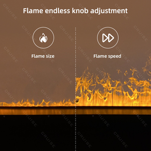 Hành trình siêu âm atomization ngọn lửa hệ thống câm thông minh điều khiển bằng giọng nói chèn 600-3000 mét 3D hơi nước lò sưởi hơi nước - Product Image 4