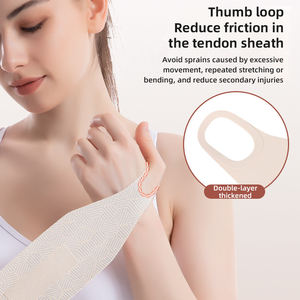 Attelle de poignet en nylon enveloppante, réglable et confortable, respirante, pour la protection du pouce et de la main de l'utilisateur d'ordinateur, avec pression fixe - Product Image 4