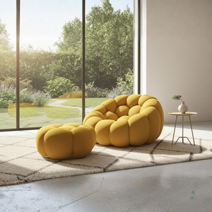 Canapé en tissu compressé à bulles pour salon, meubles de maison, mobilier de luxe <span class=keywords><strong>Roche</strong></span> <span class=keywords><strong>Bobois</strong></span> - Product Image 2