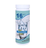 Fabricant 16 en 1 ph dureté chlore nitrite bandelettes de test de qualité de l'eau pour l'eau potable