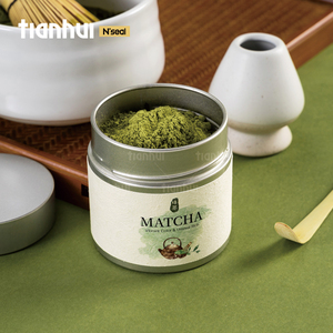 Lata de té pequeña de Metal al por mayor de Tianhui, bote hermético redondo, bote Matcha, lata para contenedores de almacenamiento Matcha - Product Image 2