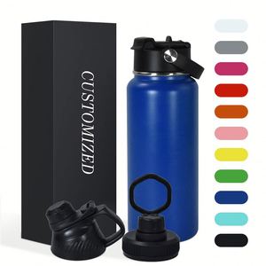 Wholesale 1000ml Thermos Double Wall Wide Mouth Insulated Travel Custom Logo <b>Stainless</b> <b>Steel</b> Eco-Friendly Sport Water <b>Bottle</b> - Product Image 1