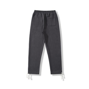 Pantalons de survêtement droits en coton lourd pour homme, sportifs, légers, en polaire, écologiques, avec bretelles réglables - Product Image 4