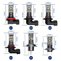 Système d'éclairage automobile h7 h11 h4 ampoule de phares à led 9006 phare de bus éclairage à led pour véhicules voitures phares à led plug and play