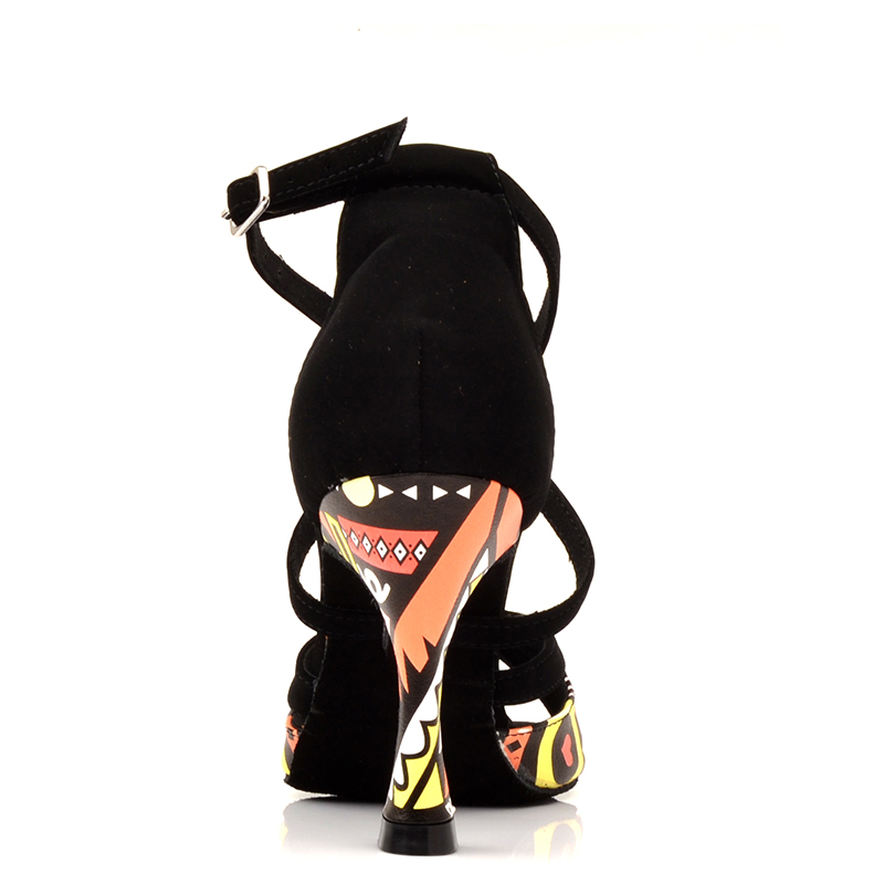 Women Tango Salsa Latin Dance Shoes Ballroom Dancing Heels Soft Sole Sandals