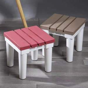 <b>Plastic</b> <b>Stool</b> Household Bathroom Extra Thick Square Chair Durable For Child - Product Image 4