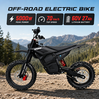 M7 PRO Electric Dirt Bike 60V 27Ah Mid Mount Motor 5000W Peak Adult Offroad Motorcycle
