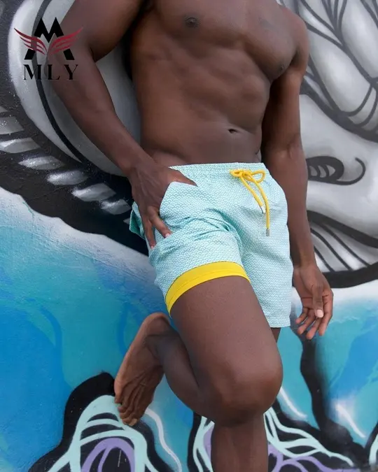 Pantalones cortos de diseño de tablero para hombre, shorts de playa de alta calidad