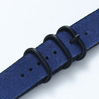 Bracelet de montre en nylon tressé pour Apple Watch Series, trois sections, boucle métallique bicolore, vente en gros