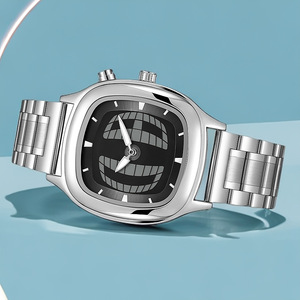 Retro thời trang khái niệm con trỏ kỹ thuật số Niche Ins Triều thương hiệu thạch anh Đồng hồ hiển thị thể thao của nam giới đồng hồ - Product Image 4