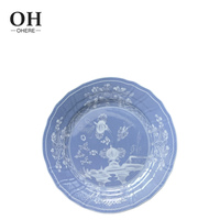 Encre bleue service de vaisselle de luxe décoratif vintage en céramique et en porcelaine personnalisé style italien vente en gros de porcelaine fraîche toutes couleurs