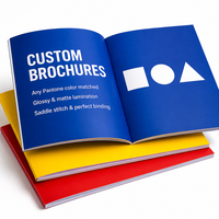 Service d'impression de catalogues, brochures et flyers personnalisés à bas prix dans le Jiangsu avec papier kraft couché, gaufrage et papier offset