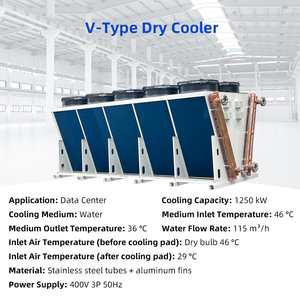 CO2 Gas Water Dry Cooler Serve <strong>Cooling</strong> Adiabatic air <strong>Cooling</strong> <strong>System</strong> - Product Image 5
