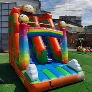 Toboggan gonflable de qualité commerciale Smile 4MX2M toboggan sec de <span class=keywords><strong>maison</strong></span> de rebond d'amusement extérieur pour la <span class=keywords><strong>location</strong></span> de fête - Product Image 2