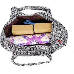 Sac de transport pour tapis de yoga BSCI, grand sac fourre-tout pour tapis de yoga avec poches, compatible avec les tapis dotés de poches de rangement multifonctions, léger - Product Image 4