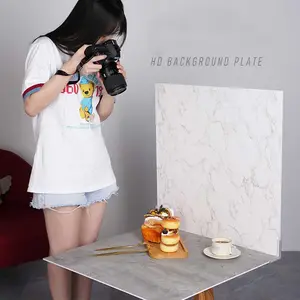 Marble Replicated Backdrop Board for Food & Product Photography 5mm Thick Moisture Resistant Stain Resistant Lightweight